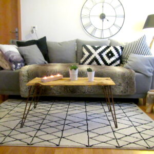 Table basse vielles planches